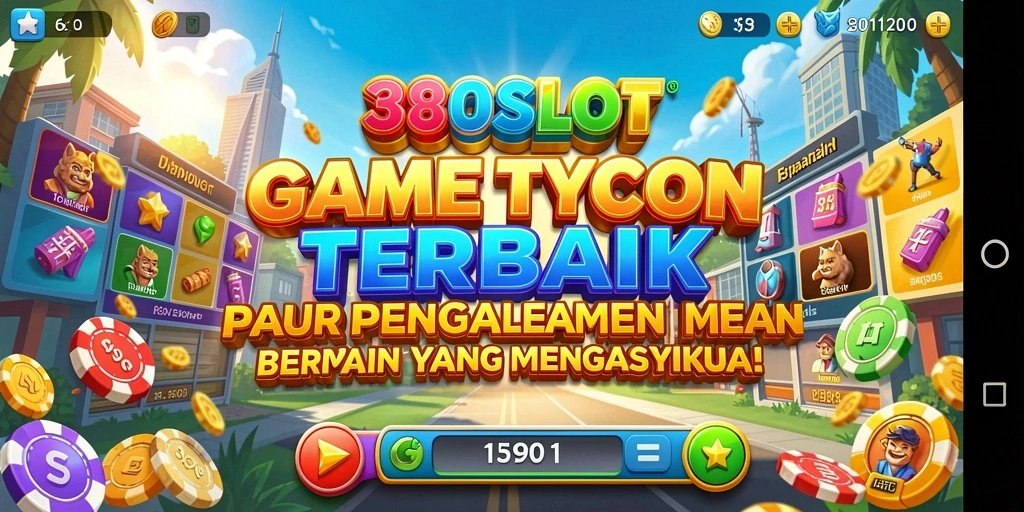 Screenshot gameplay yang menunjukkan mesin slot dan interaksi pemain.