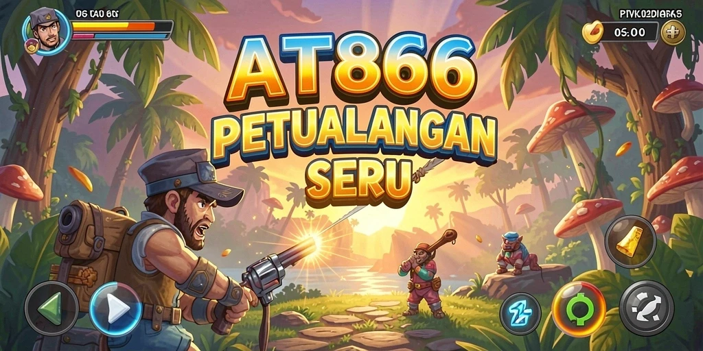 Screenshot AT866 menampilkan aksi gameplay Arcade yang menegangkan.