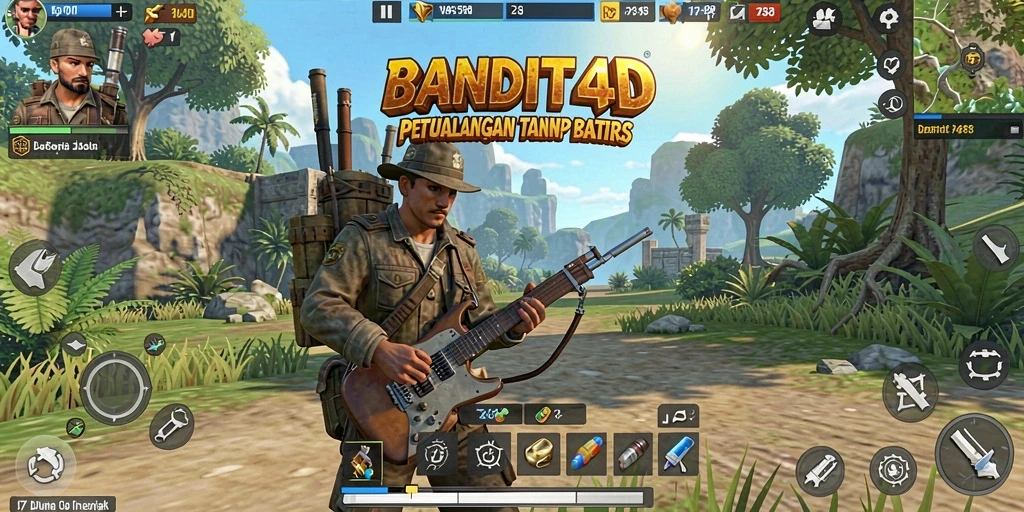 Tampilan menarik dari gameplay <strong>BANDIT4D</strong> di dunia terbuka yang luas.