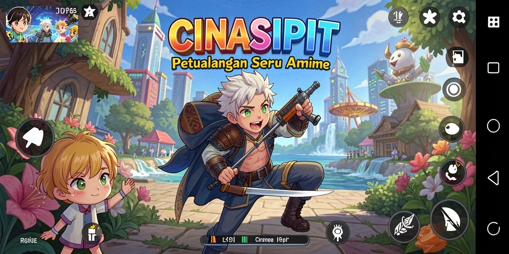 Tampilan gameplay CINASIPIT dengan visual yang memukau.