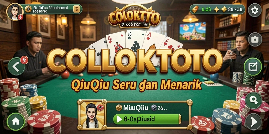 Tampilan gameplay seru dalam COLOKTOTO QiuQiu.