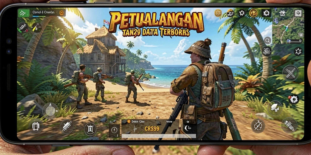 Tampilan gameplay menarik dari CRS99 di dunia terbuka.