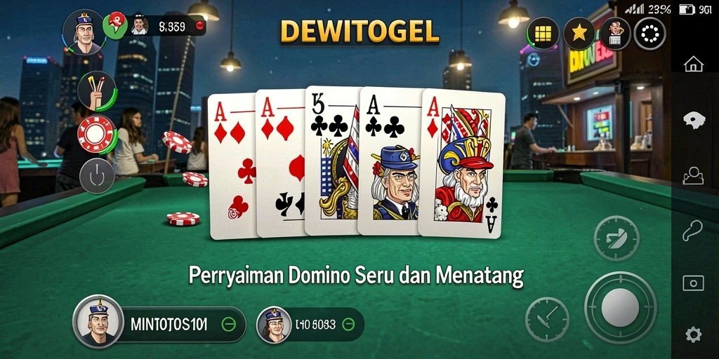 Tampilan menarik dari gameplay DEWITOGEL dengan pemain yang bersaing.