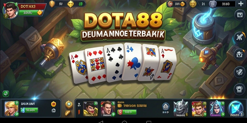 Screenshot DOTA88 menampilkan aksi seru permainan Domino.