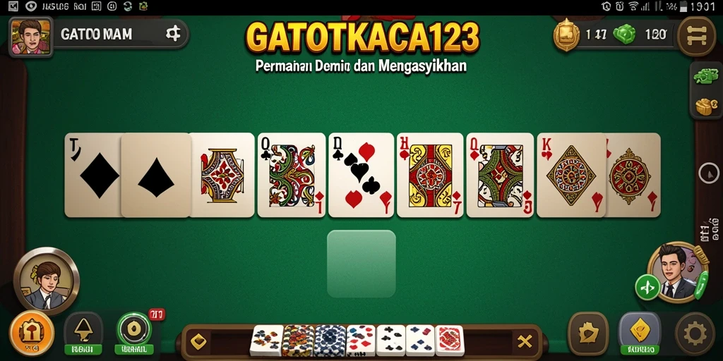 Tangkapan layar permainan GATOTKACA123 dengan tampilan gameplay Domino yang menarik.