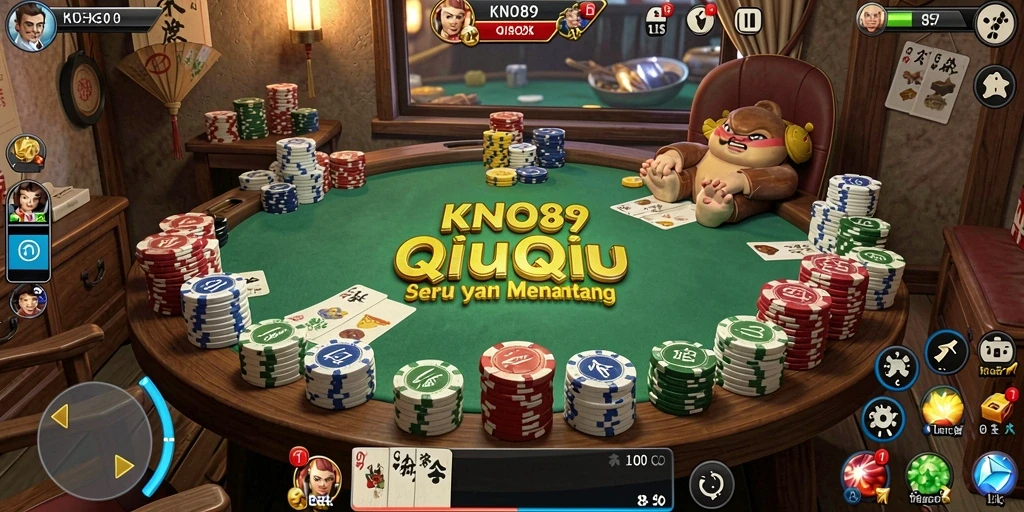 Tampilan gameplay QiuQiu yang seru dan menantang di KNO89.