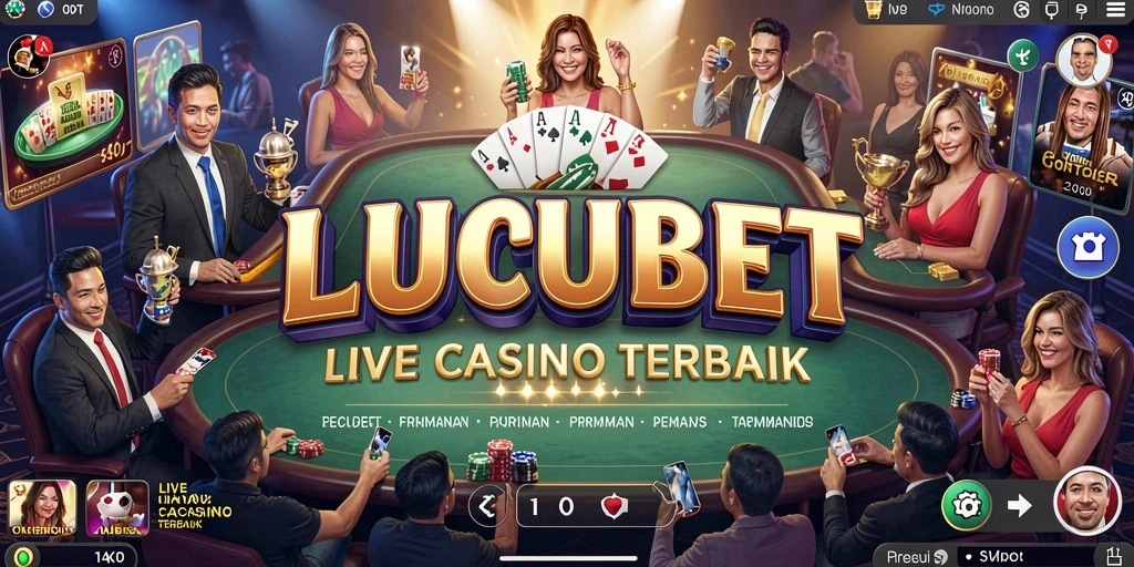 Screenshot gameplay LUCUBET menampilkan salah satu permainan Live Casino terbaik.