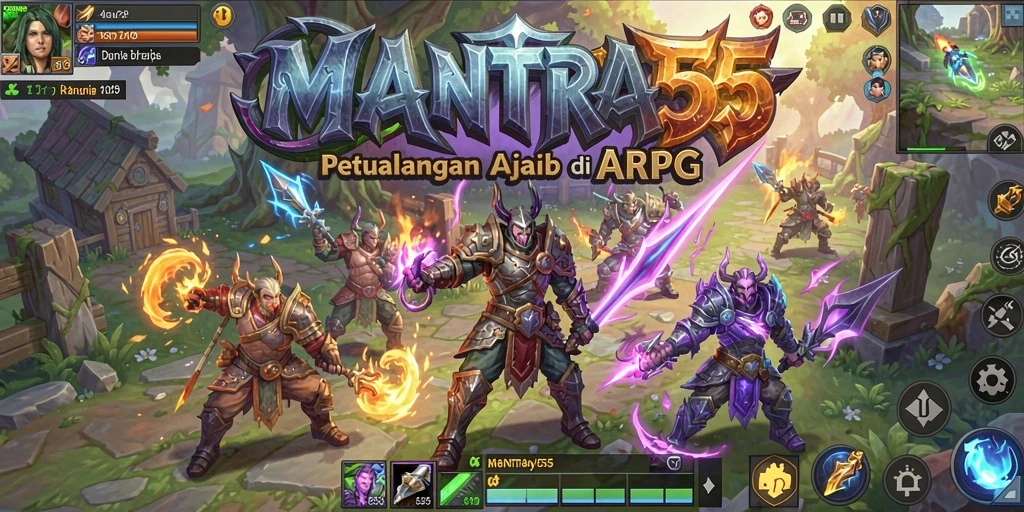 Gameplay seru dan menantang di dunia ARPG MANTRA55.