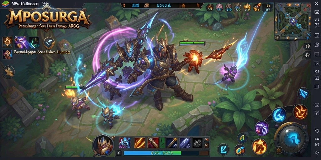 Tampilan gameplay seru dalam dunia MPOSURGA yang menantang.