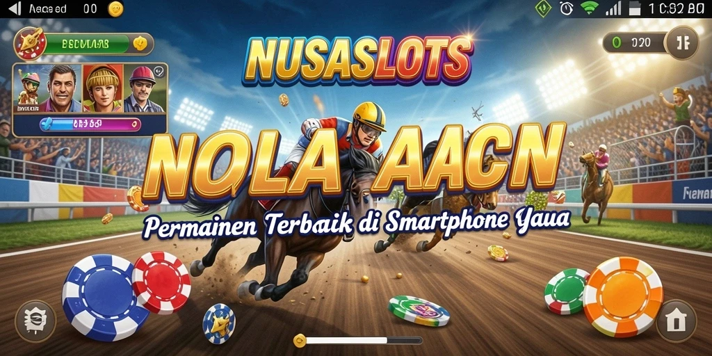 Gameplay seru NUSASLOTS dengan balapan yang mendebarkan.