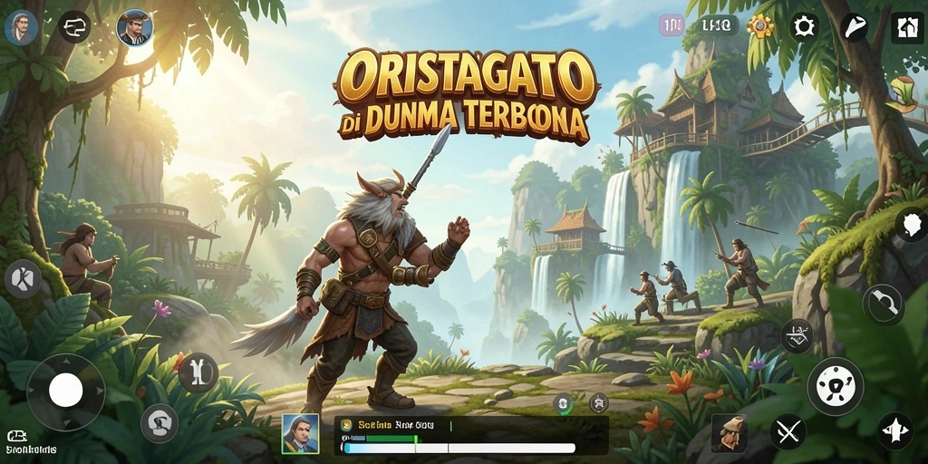 Screenshot gameplay Open World ORISTOTO menampilkan petualangan seru dan grafis menawan.