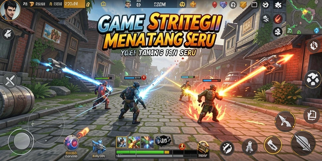 Gameplay P200M yang intens dan strategis.