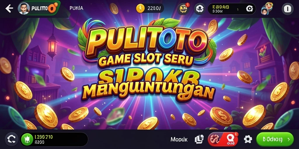 Tampilan gameplay menarik dari PULITOTO dengan berbagai simbol Slot.