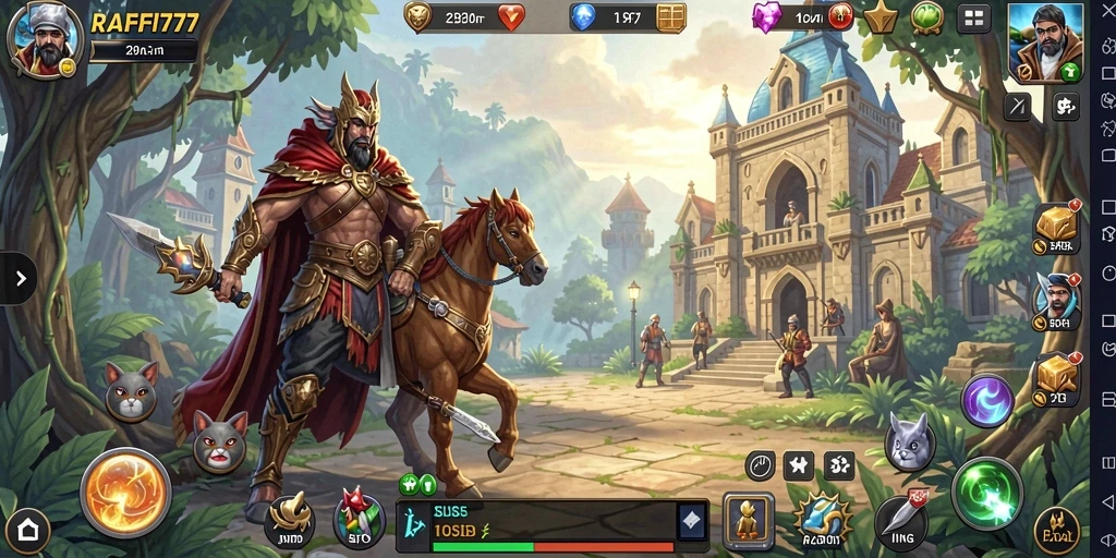 Screenshot gameplay RAFFI777 yang menarik dan menantang.