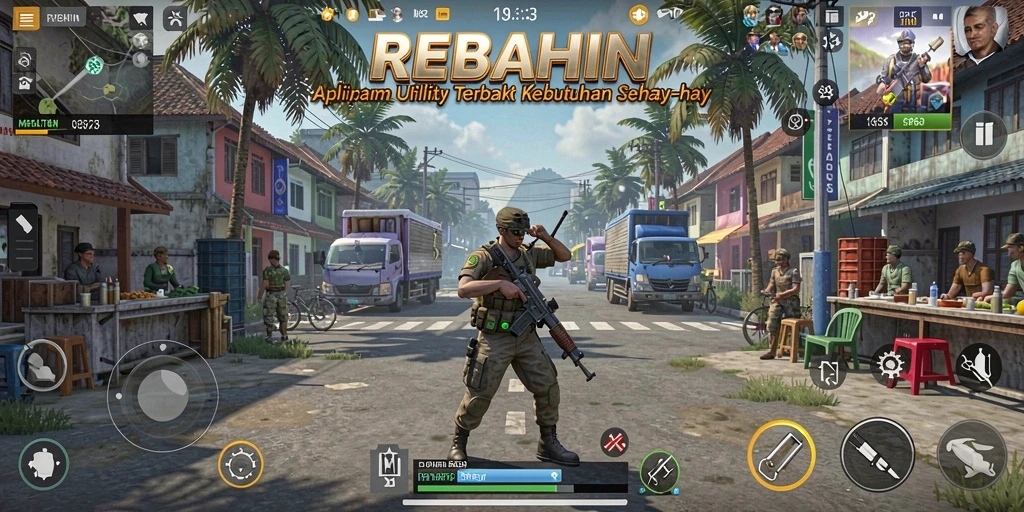 Tampilan antarmuka REBAHIN yang sederhana dan efisien.