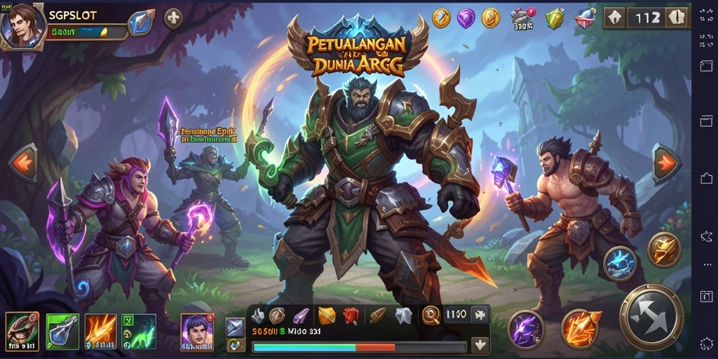 Tampilan menarik dari gameplay RPG yang mendebarkan.