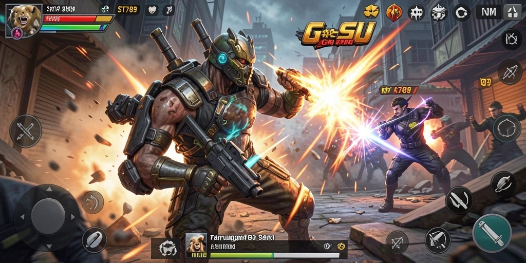 Screenshot ST789 menunjukkan aksi seru dalam pertempuran yang mendebarkan.