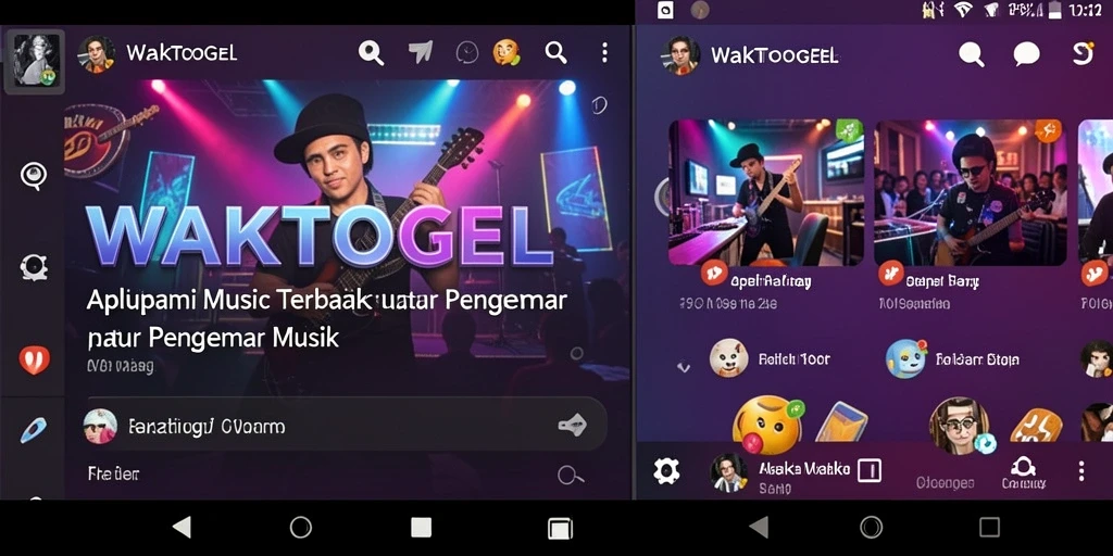 Screenshot gameplay <strong>WAKTOGEL</strong> menampilkan antarmuka yang mudah digunakan dan akses cepat ke lagu.