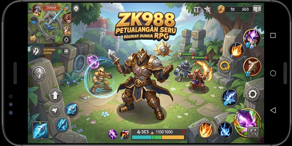 Screenshot menunjukkan gameplay ZK988 yang menarik dan menegangkan.